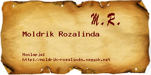Moldrik Rozalinda névjegykártya